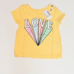Tulip Yellow Girl Toddler Short Sleeve T-Shirt